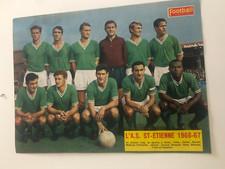 page POSTER ) équipe ASSE ST ETIENNE 1966-1967
