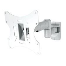 LCD LED TV Support Mural TV Inclinable Pivotant Télescopique 10-42 Pouces Blanc