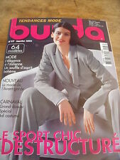 MAGAZINE BURDA ELEGANCE A L'ITALIENNE  UN SOUFFLE D'ESPRIT BOHEME    N°37  2003