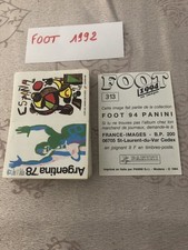 LOT DE 54 VIGNETTES FOOT 1994 PANINI SANS DOUBLE. BON ÉTAT