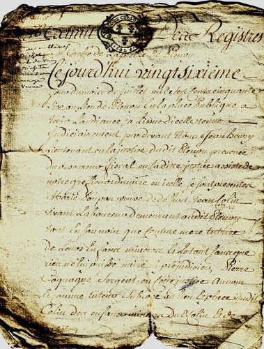1756 manuscrit adjudication