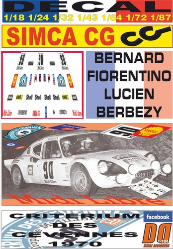 Decal simca 2200 proto - proto, mc