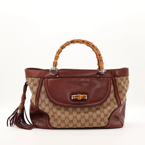 Sac main gucci tote bambou - sac, à