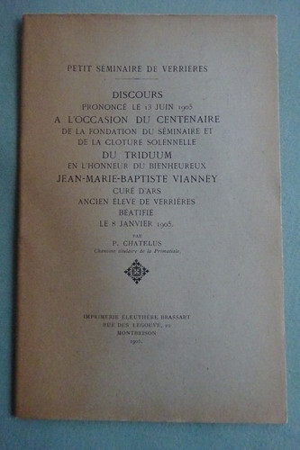 Verrieres discours en - -,