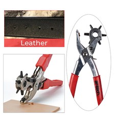 Pince À Oeillets En Cuir AMTECH 6 Tailles Outil De Perçage De Ceinture UK