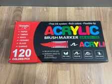 Lot de 120 feutres acryliques à pointe fine