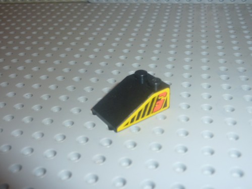 Lego slope 2 with black - 33, x