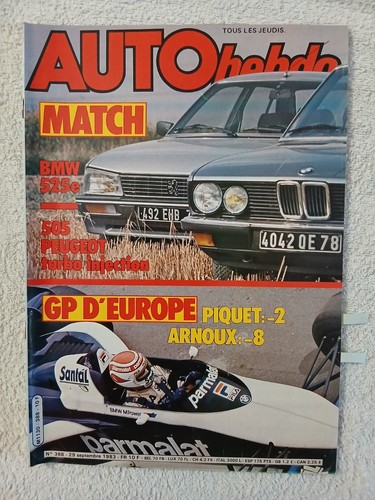 Auto hebdo 388 - n°388, 29/9/1983