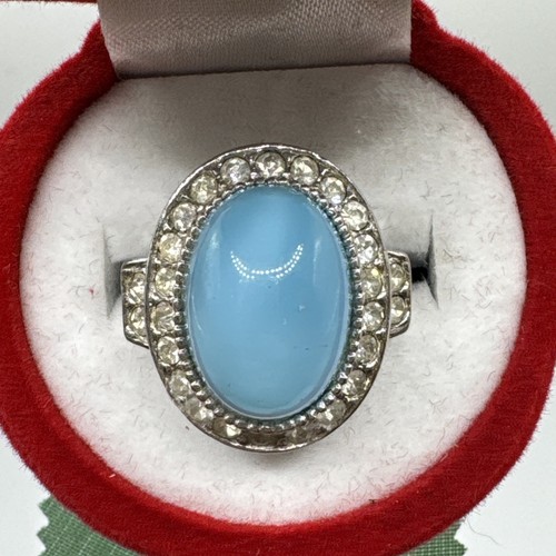 Bague vintage fantaisie argent