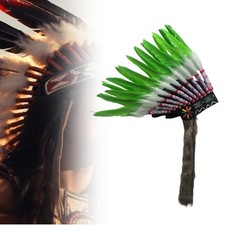 Coiffe indienne en plumes