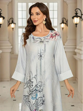 Robe abaya longue manches - robe,