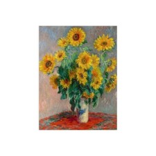 Impression Sur Toile Ou Papier Affiche Ou Cadre Claude Monet Tournesols
