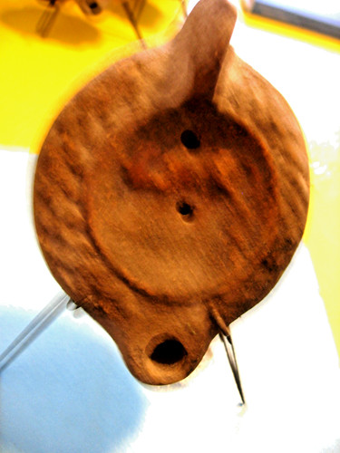 Lampe huile romaine decor - lampe,