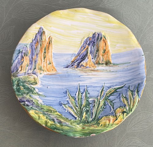 Assiette majolique gualdo - assiette, en
