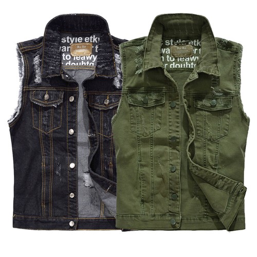 Veste sans manches jean - veste,