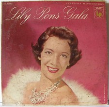 Lily Pons Gala Soprano Columbia