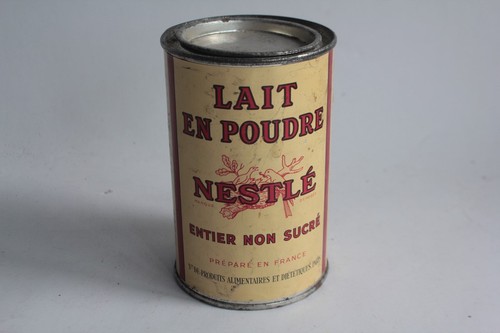 Ancienne boîte tôle lait - boîte,