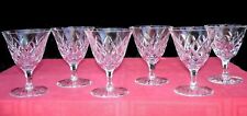 SAINT LOUIS ADOUR 6 WINE GLASSES WEINGLÄSER VERRES A VIN CRISTAL TAILLÉ STL33 B
