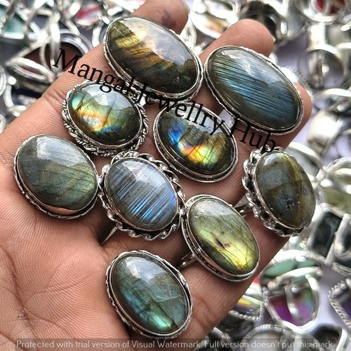 Lot bijoux bagues pierres