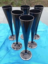 6 FLUTES à CHAMPAGNE H 24cm