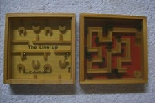 Deux jeux patience dextérité adresse bille  bois