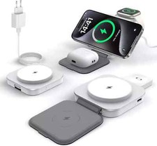 Chargeur Magsafe, Chargeur Induction 3 En 1 for Iphone 16/15/14/13/12/Pro Black