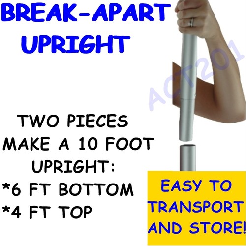 Foot tall aluminum pipe - 10, and