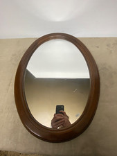 Miroir ovale cadre bois 🪵 juste un peu séparer la où il a été coller