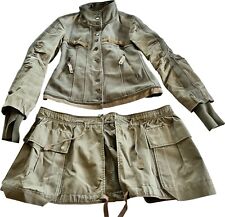 Rarissime Veste ou manteau  kaki  en laine  Marithé et François Girbaud