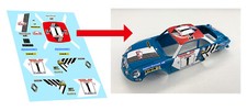 STICKERS POUR ALPINE RENAULT A110 RALLYE JOUEF 1/40 (NO DECAL IDEAL SLOT) DCS039