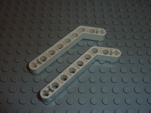Lego white technic liftarm - 2, x