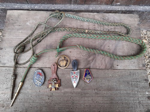 Lot militaria grenier insignes - grenier,