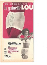 PUBLICITE LINGERIE LOU DE 1964