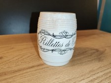 Rare ancien pot rillette de tours Quart 20 Ème A Saisir Sarreguemines China 