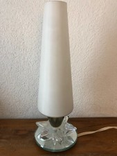 Superbe  Lampe  pied en  étoile verre cristal et tulipe  Vintage An 50's 60's