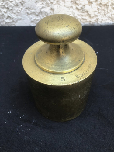 Poids 5kg laiton - poids, de