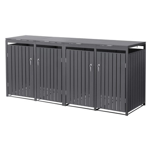 Set abri poubelle double - de,