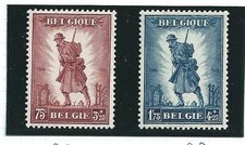 1932 Belgique - n° 351/352 Infanterie belge 2 valeurs MH/*