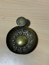 Tastevin ancien laiton décor médaille reine – 10 cm – vin vintage taste vin