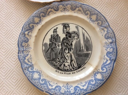 Assiette ancienne longwy - ancienne,