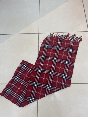 écharpe burberry rouge - rouge, en