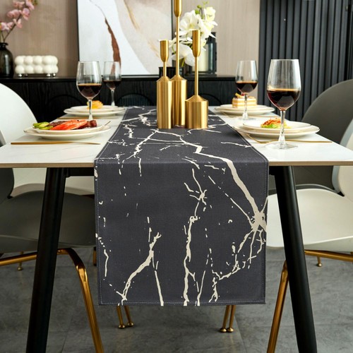 Chemin table automne gris - table,