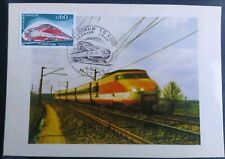 Carte premier jour timbre N° 1802 grande réalisation turbo train TGV oblitéré To