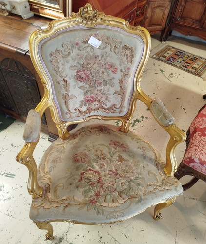 Fauteuil style louis xv - de,