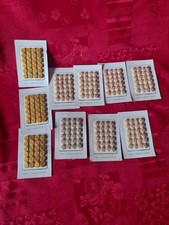 lot de 10 plaquettes de 24 boutons corozo anciens fabrication française