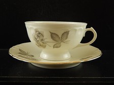 Tasse À Thé Vintage Précieuse Richard Ginori En Porcelaine Décor La Rose Grise