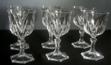 Lot de 6 Verres à Liqueur/Porto en Cristal d Arques modèle Chaumont TBE