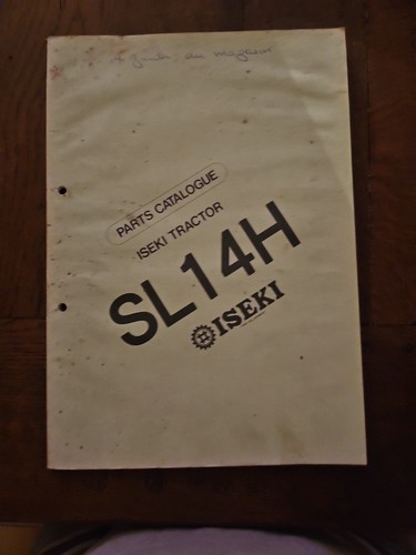 Parts catalogue iseki tractor - parts,