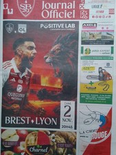 Programme journal officiel Brest Lyon 2 novembre 2025 Stade Brestois 29 OL SB29