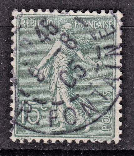 Timbre 1903 france semeuse - semeuse, n°